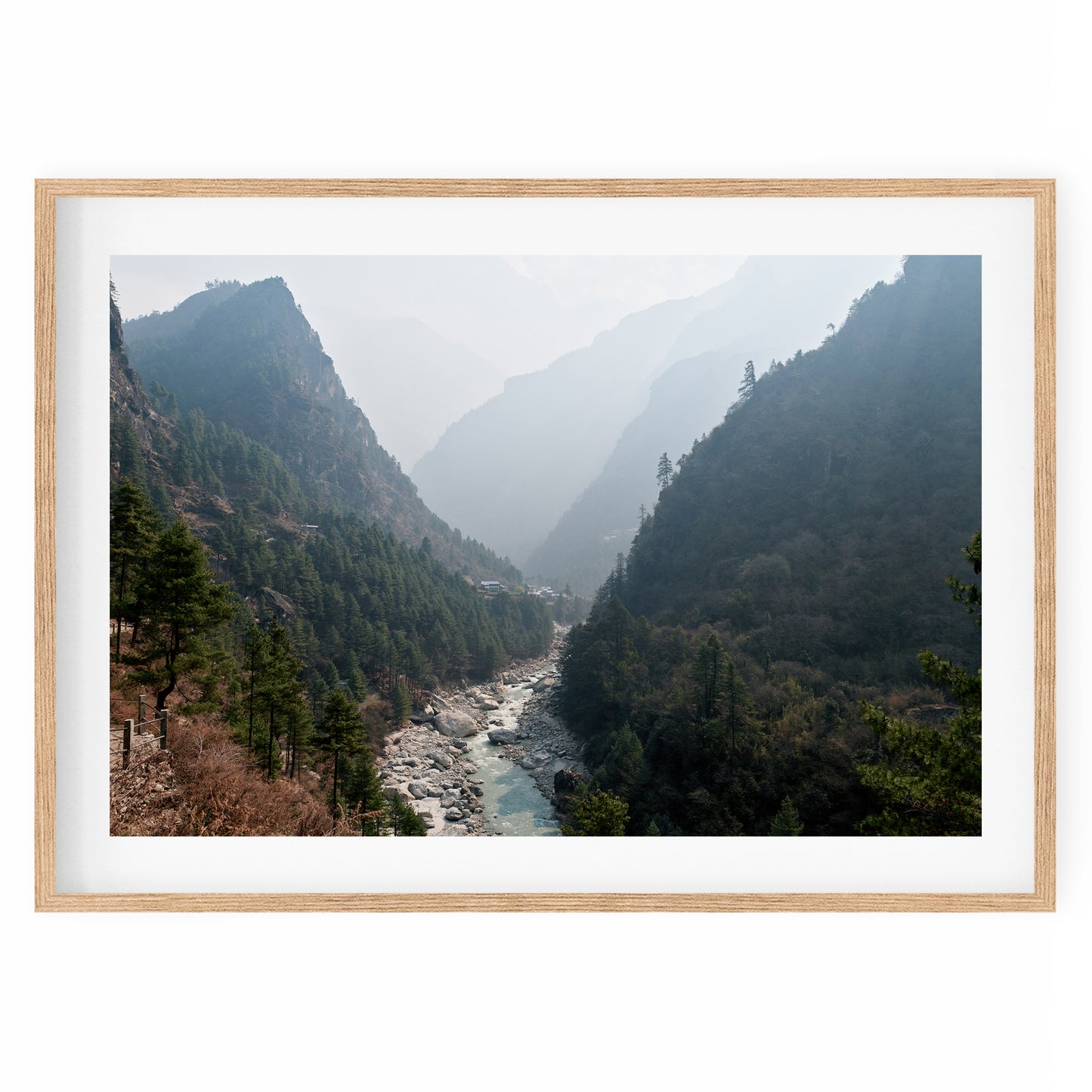 Nepal - Winding river between the hills