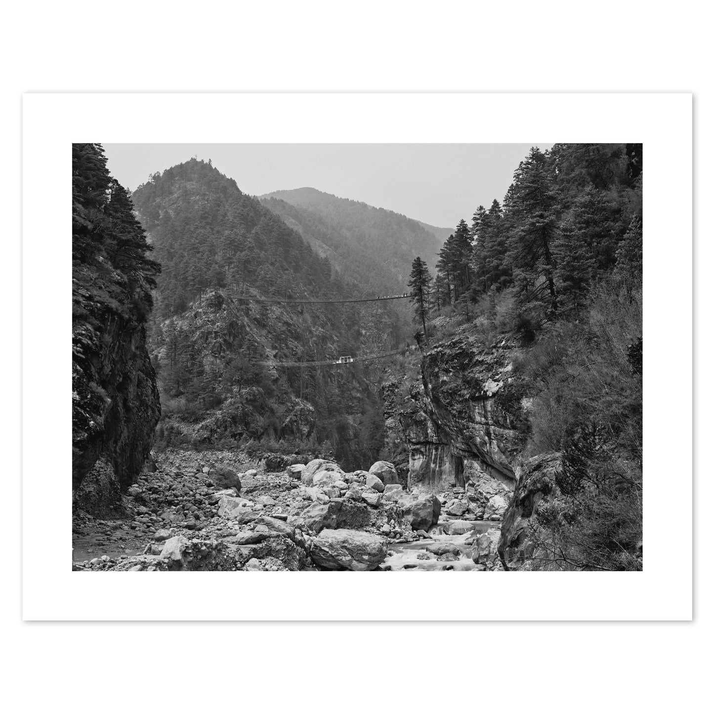 Nepal - Hillary Bridge-  #124 BW