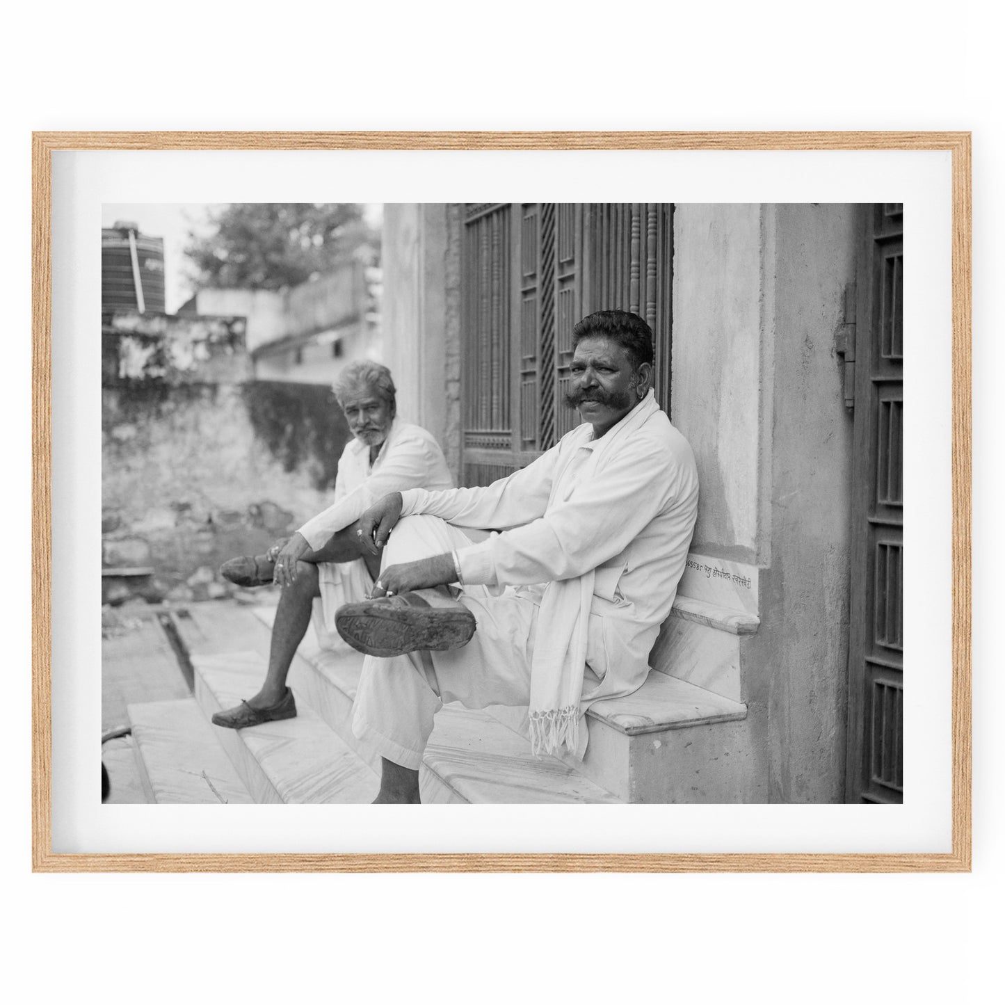 India - Portrait of two men #48 BW