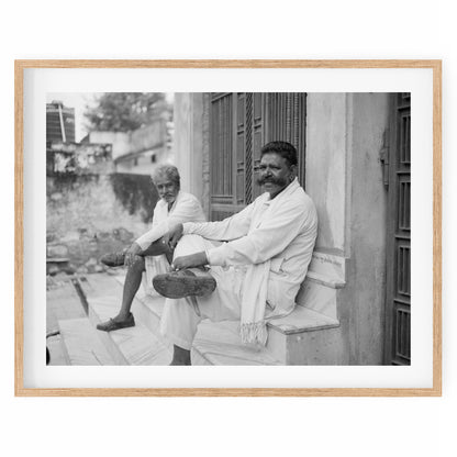 India - Portrait of two men #48 BW