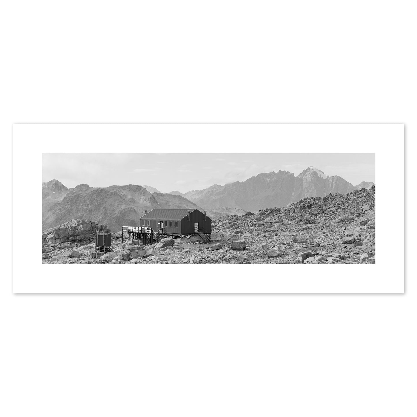 New Zealand - Mueller Hut #01 BW Panorama